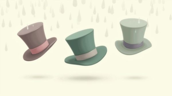 Les trois chapeaux qui tiennent la pluie sans faire vieux